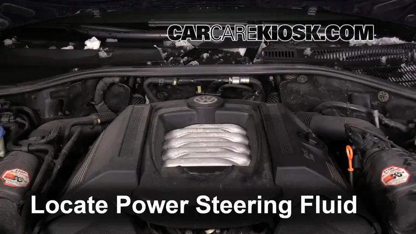 2006 Volkswagen Touareg 4.2L V8 Power Steering Fluid Check Fluid Level